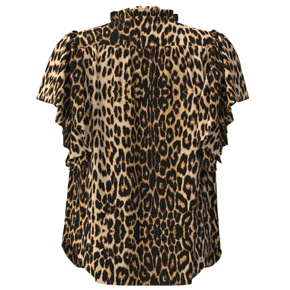 Co\'Couture LeoCC ss Frill Top, Khaki